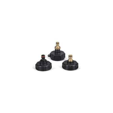 Connecteur adaptateur IBC 3/4/1/2 ", 3 paquets, vanne de tuyau 1000L S60x6, baril de pluie (1/3)