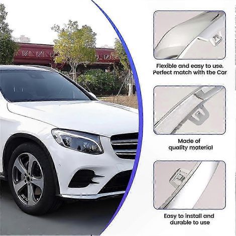 Front bumper trim for Mercedes-Benz GLC W253 (2017-2018), molded design, replacement part A2538852700 A2538852800