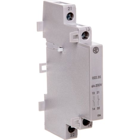 Contact auxiliaire pour contacteurs série 22.32/22.34, configuration 1NO 1NC 022.35