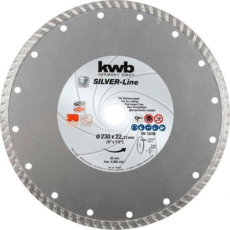 KWB disco diamante continuo 230x2.5x22 mm hormigon 49797870