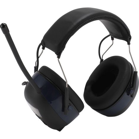 Casque antibruit électronique Bluetooth avec réduction de bruit de 30 dB, casque multimédia, protection auditive pour chantiers de construction, bleu (1/5)