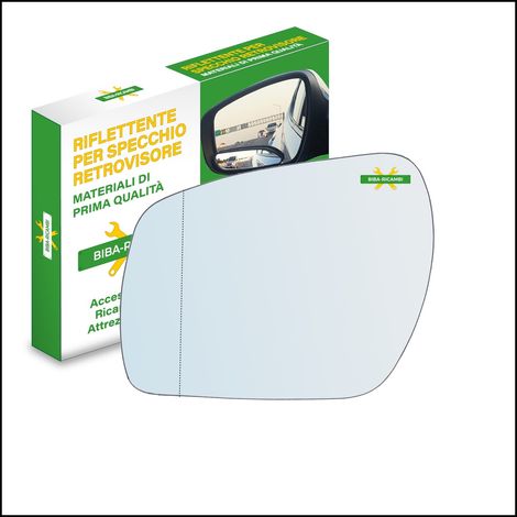 Vetro specchio retrovisore cromato asferico lato sx-guidatore per ford fusion (j