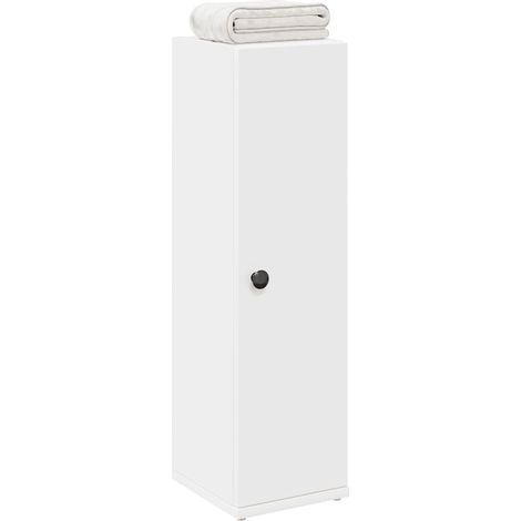 Badezimmerschrank mit Rollenhalter Weiß 20,5x22x72 cm