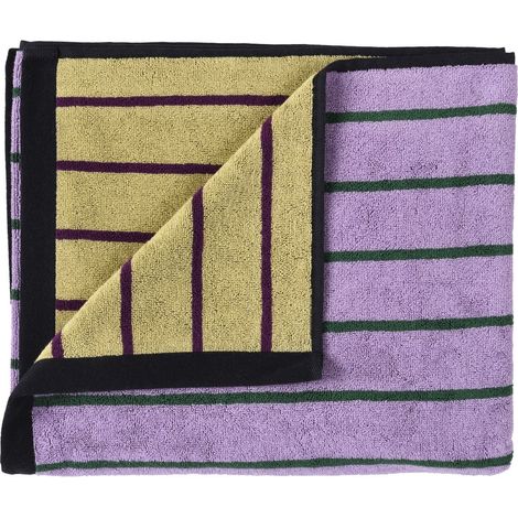 Drap de bain maxi en coton biologique doux et absorbant Lilas 100 x 160 cm - PANGIVO