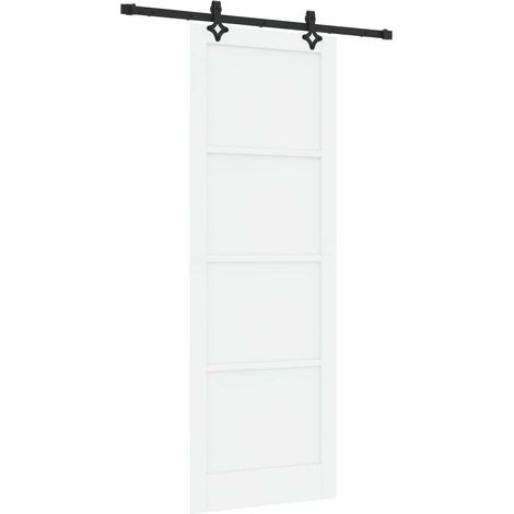 Maison Exclusive - Schiebetür ORKDAL Weiß 83 x 232 cm Massives Ki