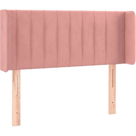 Maison Exclusive - Testiera ad Orecchio Rosa 103x16x78/88 cm in Velluto