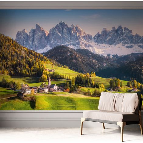Carta da parati autoadesiva - fotomurale - decorazione parete - murale - adesivo da muro - Paesaggio montano 312x219 cm (1/5)