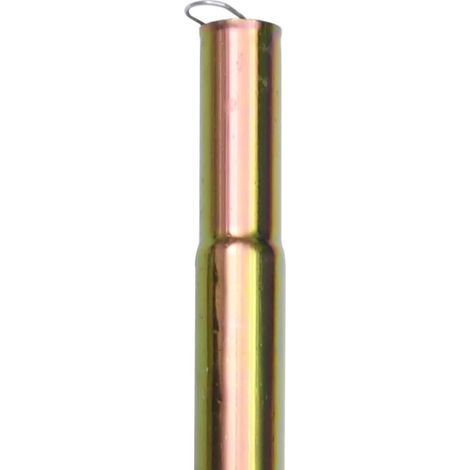 2-teiliges Sonnenschirmstangenset – 250 cm lange, verzinkte Stahlstange – Zur Seilbefestigung – 22 mm Durchmesser – Inhalt: 2 Stangen und Zubehör – BV304018-x (1/5)