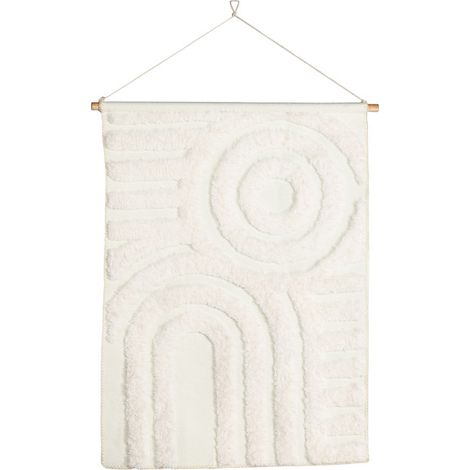 Toile Tapis à Suspendre "Nikita" 100cm Blanc (1/5)