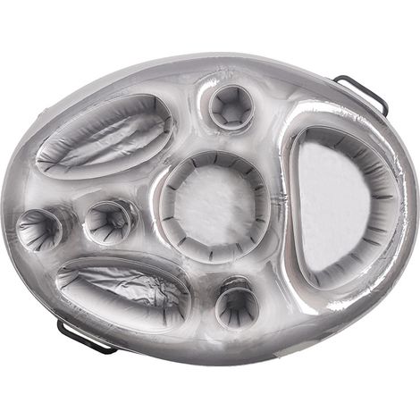 Barre flottante gonflable et glacière (70x50 cm) – Table de billard multifonctionnelle avec porte-gobelets et porte-collations, en PVC de qualité supérieure (1/5)
