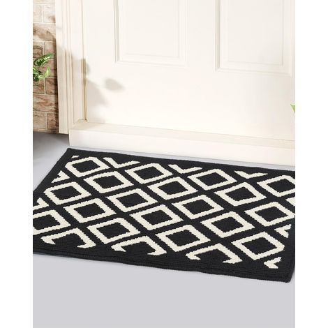 Tapis d'entrée extérieur antidérapant et absorbant, 50 x 80 cm tapis anti-poussière, convient aux animaux domestiques, aux entrées, aux couloirs. (1/5)