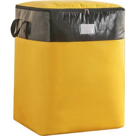 Heavy Duty Zipper Moving Bags avec Hetles, Extra Large Waterproof Totes pour College, Camping & Clothes Storage (1/5)