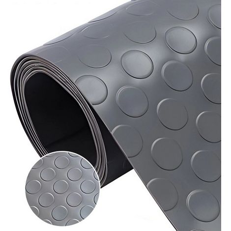1mt x 20mt Pavimento antiscivolo bolflex bullonato copripavimento bollato in pvc 1,2mm - ANTRACITE