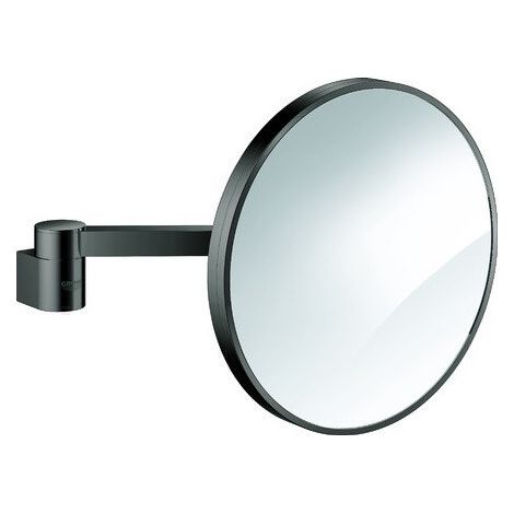 Grohe SELECTION espejo de aumento con aumento de 7x grafito duro