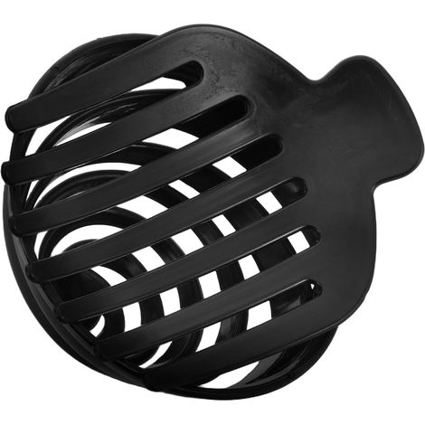 Pinzas redondas antideslizantes de resina negra para el cabello, ideales para mujeres y niñas. Accesorio portátil para moños naturales y voluminosos. Elegante estilo hongo. (1/5)