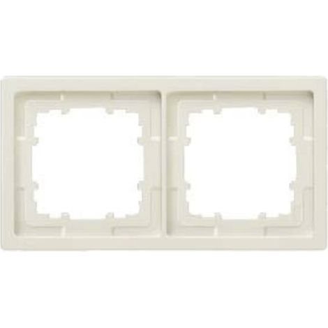 Siemens Interruttore 2 vie Telaio di copertura Delta Bianco 5TG1322 1 pz. (1/2)