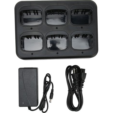 Chargeur rapide 6 postes pour talkies-walkies GP328 GP338 GP340 PTX760 PTX700 MTX900, 500mA, AC100-240V, prise US (1/5)