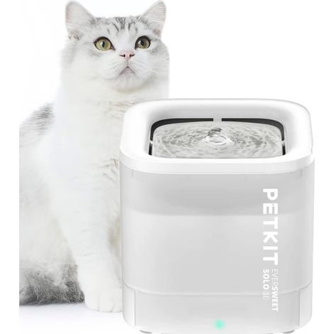 PETKIT CYBERTAIL Katzen Trinkbrunnen, Hundewasserspender, 1,85L Katzen Hunde Wasserbrunnen, Intelligentes LED-Licht, 35dB Extrem Leiser, Kabelloser Wasserspender Trinkbrunnen für Katzen Hunde