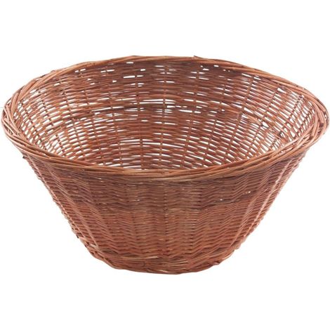 Cesto espositore a cono in vimini rosso, Ø60H30 cm (1/2)