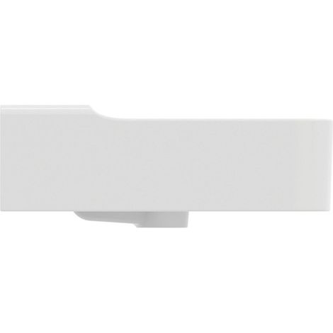 LAVABO Conca 1 HL. avec dessus en acier inoxydable 1000x450x165mm poli blanc soie
