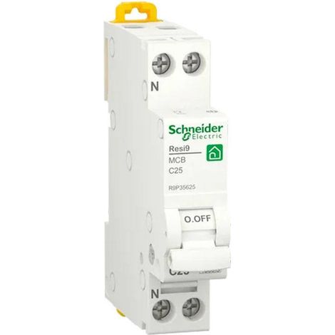 SCHNEIDER R9P35625 - Magnetotermico Resi9 1P+N C25 4500A 230V 1 Modulo DIN