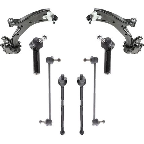 KIT BRACCIO OSCILLANTE 8 PEZZI COMPATIBILE CON HONDA CR-V III (RE) 2.2 i-DTEC 4WD (RE6 / Kit Sospensione Completo OE/OEM / Bracci Oscillanti + Testine Sterzo / Sostituzione Diretta OEM
