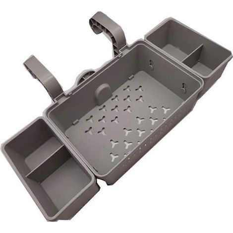 Panier de rangement pour piscine avec porte-gobelet Résistant aux UV et au chlore Pour tuyaux de 4 cm à 5,9 pouces Rangement compact (1/4)