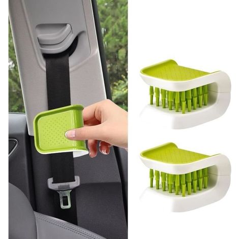 2PCS Brosse de Nettoyage pour Ceinture de Sécurité de Voiture, Brosse pour L'entretien de la Voiture, Brosse de Nettoyage