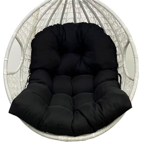 Coussin de chaise en forme d'œuf, coussin de chaise suspendu amovible, coussin de siège de chaise hamac, coussin de remplacement pour balançoire de jardin, coussin de balançoire en forme d'œu (1/4)