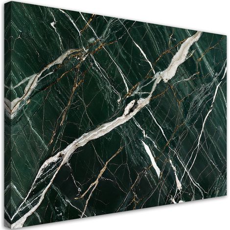 Tableau déco Structure de la pierre de marbre vert 100x70 (1/5)