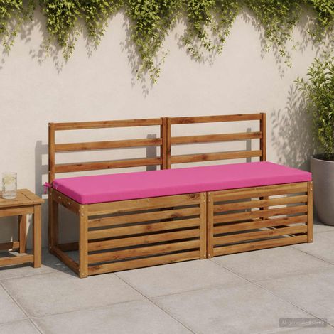 vidaXL Cojín de banco SOEST 100% Poliéster Rosa 140 x 50 x 5 cm (1/5)