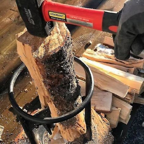 Wood splitter Powerful wood splitter Cast iron Manual protocol Splits wood 19.2 cm (1/3)