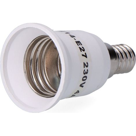 Amplificador e-14 a e-27 4 a 230 v, blanco, ø39 x 70 mm (retractilado)