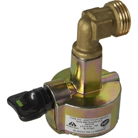 Brasero Tipo 513 Adaptador NF Botella Válvula Ø27 Butagaz