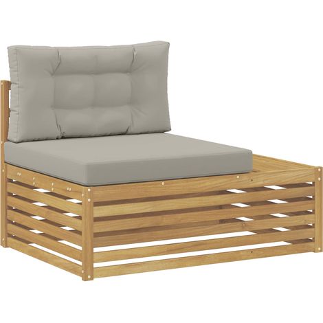 Maison Exclusive - Outdoor End Sofa Weiß 115 x 83 x 73 cm Massivh