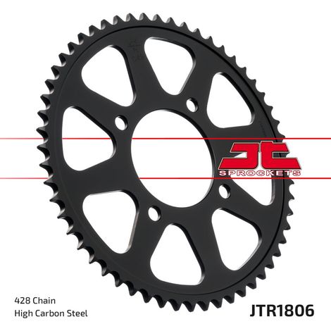 Pi帽贸n trasero de acero JT R1806-56, 428/56z para Suzuki RG 125 F Gamma, RG 125 FU Gamma, VL 125 LC Intruder, VL 125 LC U Intruder (1/2)