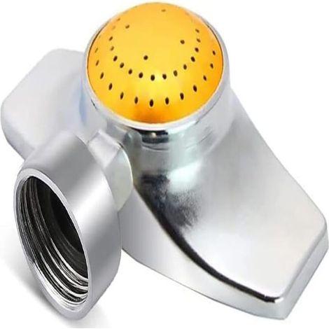 Arroseur à faisceau métallique à 360 degrés, petit arroseur de jardin pour petites surfaces, arroseur de pelouse pour terrasse, jet circulaire avec débit d'eau doux pour l'arrosage du jardin (1, jaune (1/5)