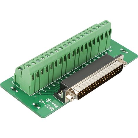 Module d'interface rail DIN DB37, carte de dérivation pour connecteur terminal, embase mâle (1/5)