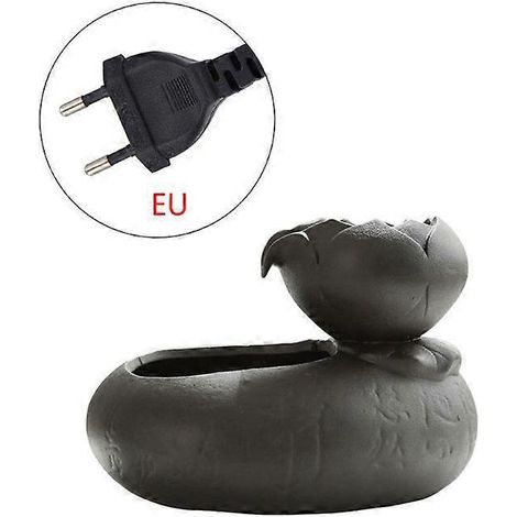 Fontaine à eau pour chat silencieuse, distributeur automatique d'eau potable pour chien, bol à eau discret, EU noir, 2L, pompe silencieuse, filtration triple, idéal pour animaux domestiques. (1/4)