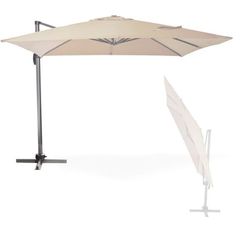 Parasol déporté Verona - 3 x 3 m - Ecru