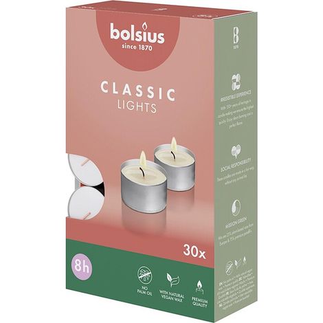 BOLSIUS Teelichte 30er Pack - 6 Stück