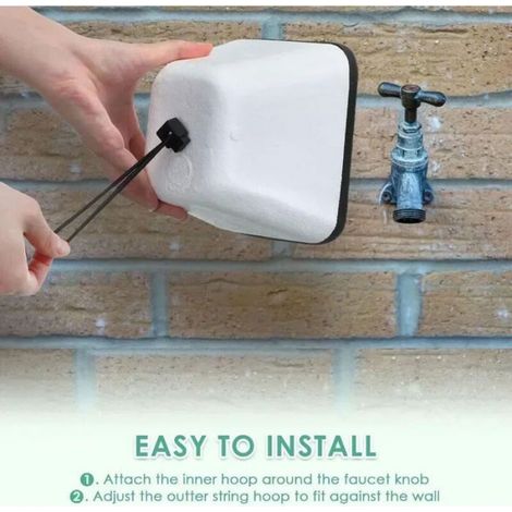 Couverture Robinet - Protection Anti-Gel pour Robinet Extérieur - Imperméable et Isolante - Pour Usage Hivernal en Extérieur - 1 Pièce (1/4)
