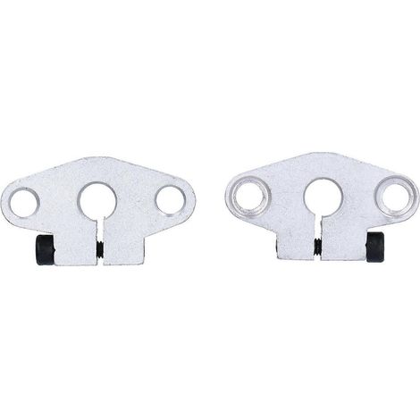 2 Stück Linearführungswellen-Stützflanschhalterung, horizontale Halterung, verchromt, für CNC SHF8