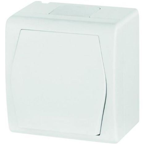 Hermes2 1-poliger Schalter weiß IP44 LNT-1 1001-00
