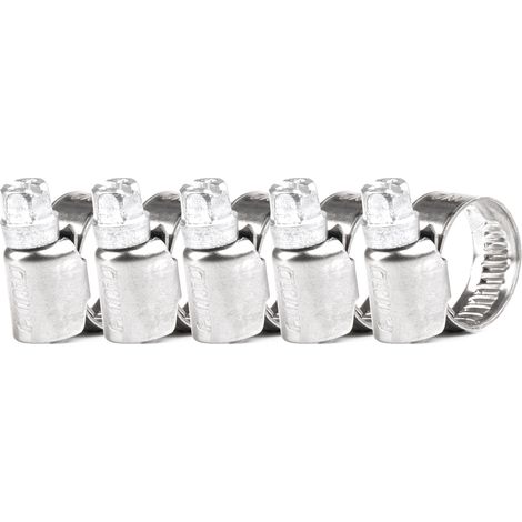 Abrazadera de tornillo sin fin, 5 unidades, 8-16 mm / 9 mm W2 amio-04580 (1/3)