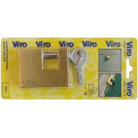VIRO BL 506.7 LUCCHETTO FAI P/SERRANDA 70MM OTTONE