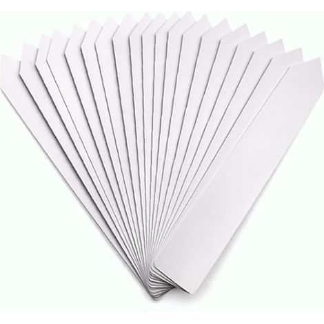 200 étiquettes et marqueurs blancs en plastique pour plantes, 10 x 1,8 cm, imperméables, réutilisables, idéaux pour les herbes aromatiques, les graines, les fleurs et les plantes en pot. (1/5)
