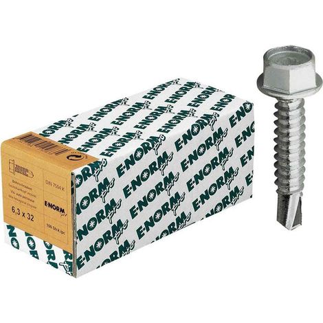 E-NORMpro DIN 7504 ST galZn K 6,3x32 HP