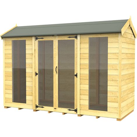 10 x 4 Apex Summer House (Full Height Window)