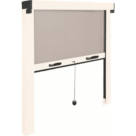 Irs Rollo-Mückennetz 140x140 cm Weiß und Schwarz